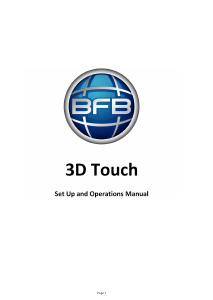Handleiding BFB 3D Touch 3D Printer
