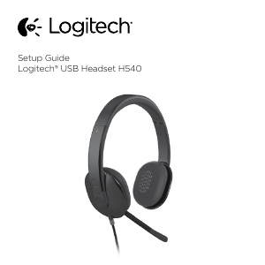 Brugsanvisning Logitech H540 Headset