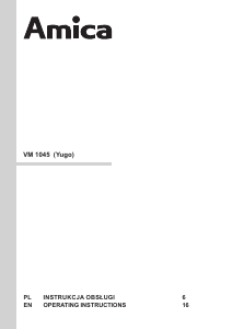 Manual Amica VM 1045 Yugo Vacuum Cleaner