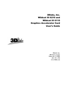 Bruksanvisning 3Dlabs Wildcat III 6110 Grafikkort