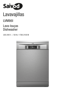Manual Saivod LVM 86 I Dishwasher
