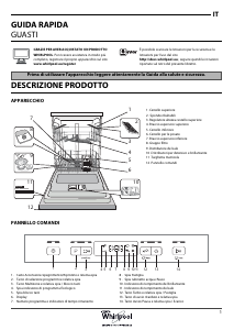 Manuale Whirlpool WFC 3B+26 Lavastoviglie