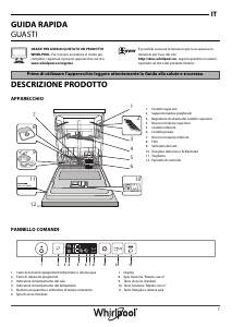 Manuale Whirlpool WSIC 3B16 Lavastoviglie