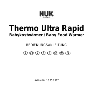 Manuale NUK Thermo Ultra Rapid Scaldabiberon