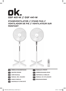 Használati útmutató OK OSF 401-W Ventilátor