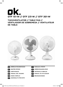 Manual de uso OK OTF 151-W Ventilador