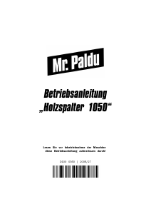Bedienungsanleitung Paldu 1050 Holzspalter