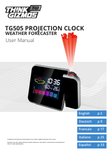 Manual de uso ThinkGizmos TG505 Estación meteorológica