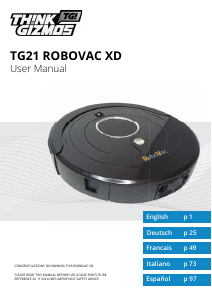 Bruksanvisning ThinkGizmos TG21 Robovac XD Dammsugare