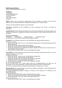Bedienungsanleitung TFA 29121 Schrittzähler