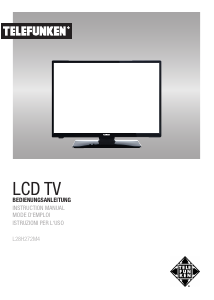 Manual Telefunken L28H272M4 LED Television