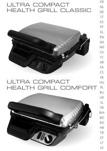Manual Tefal GC306012 Ultra Compact Health Grill Classic Contact Grill
