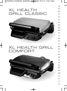 Manual Tefal GC600010 XL Health Grill Comfort Contact Grill