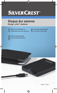 Mode d’emploi SilverCrest MoBox 18250 Disque dur