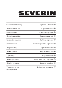 Manual Severin KA 5987 Espresso Machine