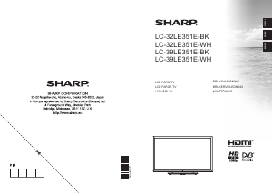 Bruksanvisning Sharp LC-32LE351E-WH LCD TV