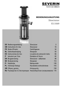 Manual Severin ES 3569 Juicer