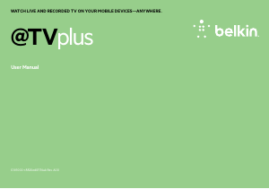 Handleiding Belkin G1V1000 @TVplus Mediaspeler