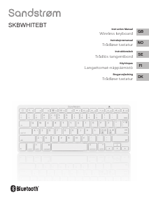Bruksanvisning Sandstrøm SKBWHITEBT Tastatur
