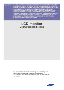 Handleiding Samsung B1940MR SyncMaster LCD monitor