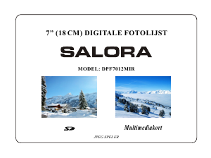 Mode d’emploi Salora DPF-7012MIR Cadre photo numérique
