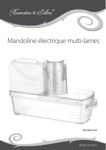 Mode d’emploi Rosenstein and Söhne NC-3630-675 Mandoline