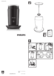 Manual Philips CA6502 Milk Frother