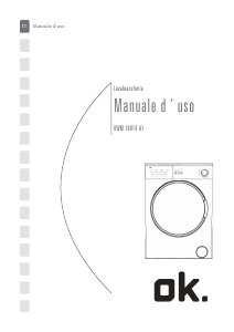 Manuale OK OWM 16014 A1 Lavatrice