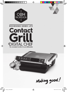Manual OBH Nordica 7105 Digital Chef Contact Grill