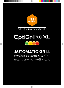 Handleiding OBH Nordica GO722DS0 OptiGrill+ XL Contactgrill