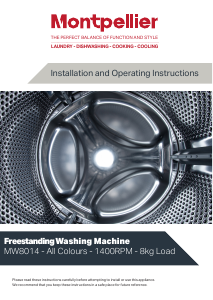 Manual Montpellier MW8014K Washing Machine