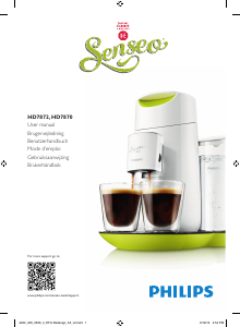 Bedienungsanleitung Philips HD7874 Senseo Kaffeemaschine