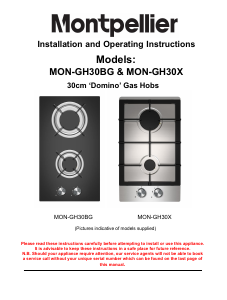Manual Montpellier GH30BG Hob