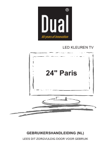 Handleiding Dual 24 Paris LED televisie