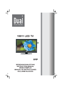 Handleiding Dual 19911 LED televisie