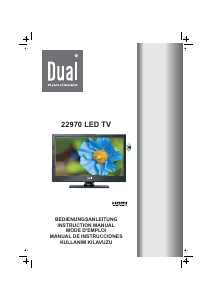 Mode d’emploi Dual 22970 Téléviseur LED