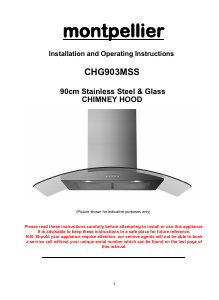 Manual Montpellier CHG903MSS Cooker Hood