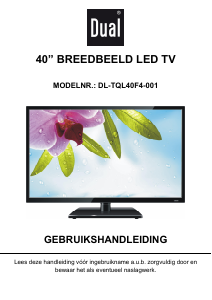 Handleiding Dual DL-TQL40F4-001 LED televisie