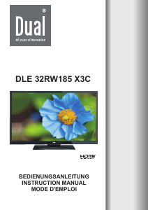 Bedienungsanleitung Dual DLE 32RW185 X3C LED fernseher