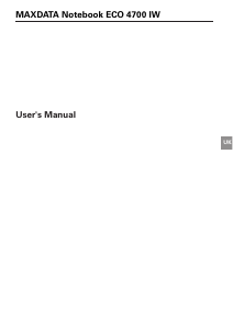 Handleiding Maxdata ECO 4700 IW Laptop