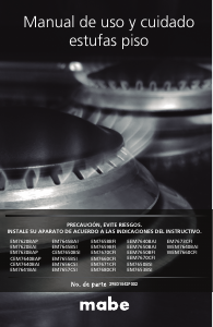 Manual de uso Mabe EM7671CFI Cocina