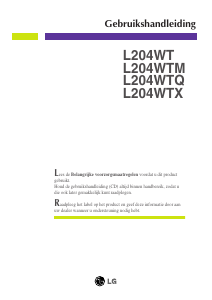 Handleiding LG L204WTQ LCD monitor