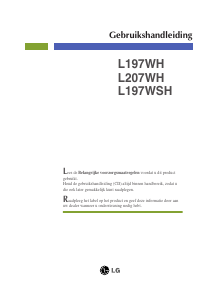 Handleiding LG L207WH LCD monitor