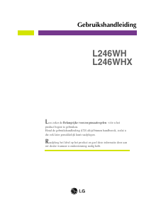 Handleiding LG L246WH LCD monitor