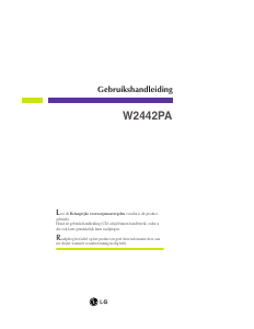 Handleiding LG W2442PA LCD monitor