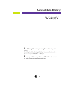 Handleiding LG W2453V LCD monitor