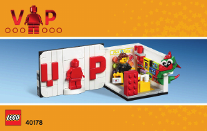 Manual Lego set 40178 Promotional VIP set