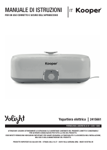 Bruksanvisning Kooper 2415661 Yoghurtmaskin