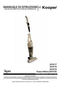 Bruksanvisning Kooper 2415117 Dammsugare