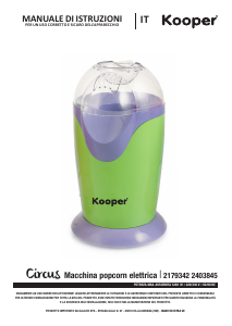 Handleiding Kooper 2403845 Popcornmachine